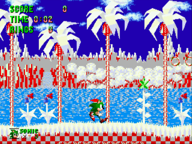 Sonic the Hedgehog - Christmas Edition Screenshot 1